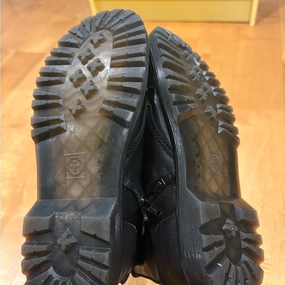 Dr. martens Airwair boots back laced up zipper combat black womens 5 - Picture 6 of 8